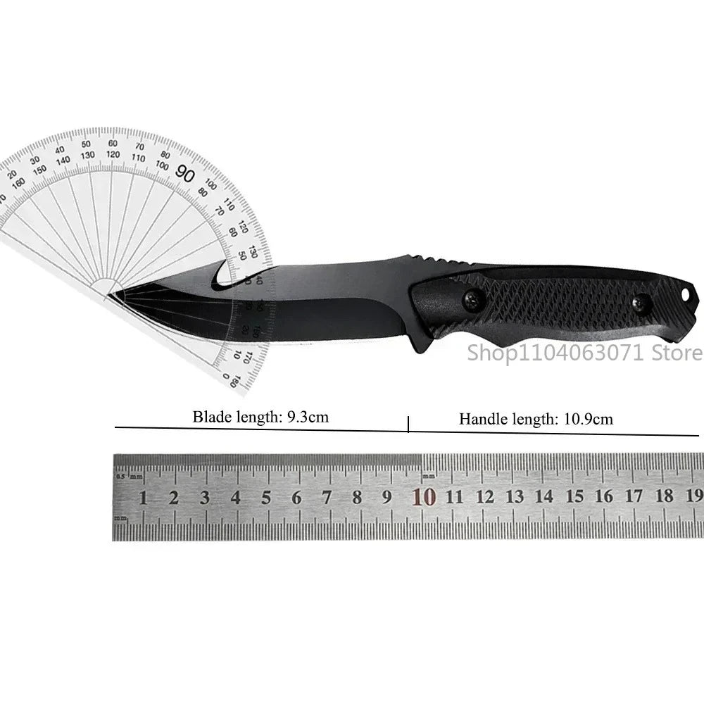 Portable Straight Cutter Built 5Cr13Mov Steel Blade and Comfortable ABS Grip, Equipped with Sheath for Field Trips and Daily Use