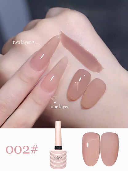 1-30pcs PSK Nude Pink Color Nail Art Ice Transparent Bare Color Nail Enamel 2026 New Net Red Popular White Gel Nail Polish