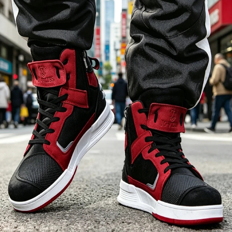 Motorcykelstövlar Herr Motorcykel Sneakers Läder
