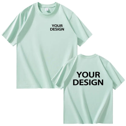 T-shirt i Bomull med Eget Tryck & Logotyp – Unisex, Lös Passform | XS–4XL