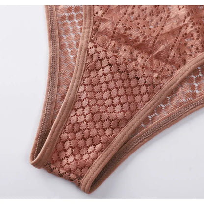 TERMEZY Women Sexy Lace Panties Low Waist Transparent Underwear Female G-String Solid Color Thong Soft Temptation Lingerie