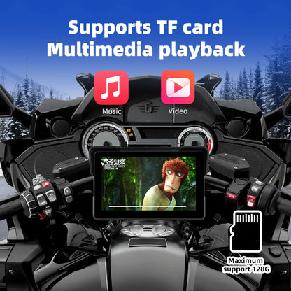 EKIY 7,0 tum trådlös CarPlay och Android Auto digital MC-display med GPS