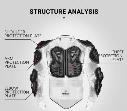 HEROBIKER Motorcycle Jacket Men Body Armor Motorcycle Armor Moto Motocross Racing Jacket Riding Motorbike Moto Protection  S-5XL