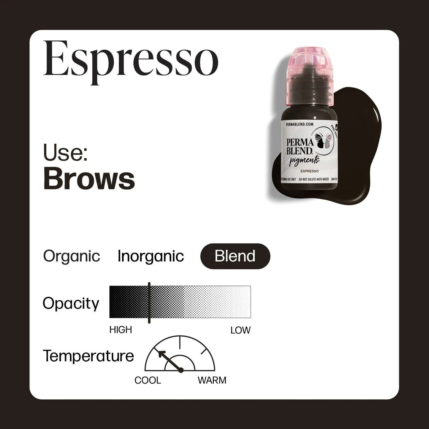 15ML 0.5oz Permanent Makeup Pigment - Long-lasting Professional Tattoo Ink for Microblading Eyebrow & Lip Tattoo Supplies