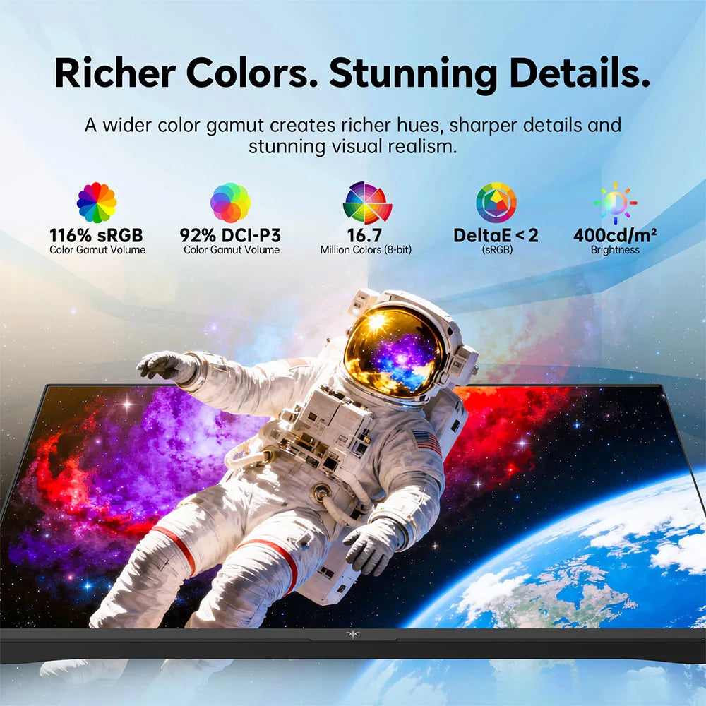 Ktc H24F7-2 23.8" Fhd Fast Ips Gaming Monitor, 240Hz, 1Ms Mprt, Hdr400, 99% Srgb, Freesync & G-Sync Compatible, Height Adjustable Pivot Stand, HDMI 2.0, Dp 1.4, 100mm X 100mm Vesa, Low Blue Light