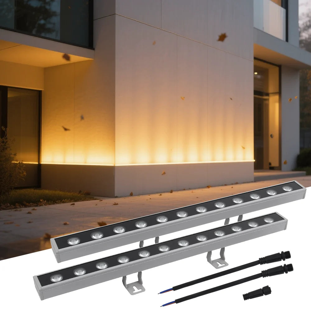 Outdoor Waterproof Wall Lamp Modern Wall Washer LED Lamp Warm White Aluminum IP65 220V Hotel Canteen Balcony Exhibition Light