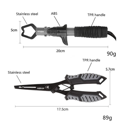Fishing Pliers + Small Fish Grips ABS Multifunctional Tool Outdoor Portable Lure Pliers