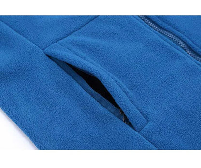 Herr/Dam Fleecejacka Vinter 2026 – Anpassningsbar Tryck Vandring Camping Outdoor S–4XL 6 Färger