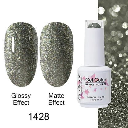 Clou Beaute Gel Nail Polish Neon Brown Royal Blue Red Green Pastal Nude Nail Art Varnishes Gel Lacquer Top Coat UV Gel Nail