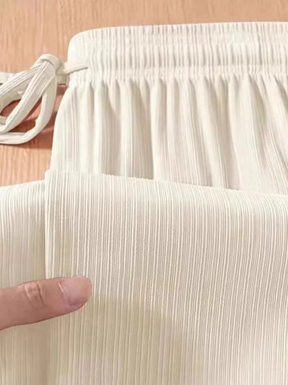 Dam Vida Byxor med Elastisk Midja – Lös Passform i Andningsbart Tyg, 3 Färger, M–XL