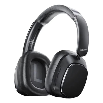 Acer OHR525 Bluetooth Headset ANC – Aktiv Brusreducering -48dB ENC 128h Batteritid 1000mAh USB-C Hopfällbar CE Beige Svart