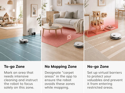 ILIFE A30 Pro Robot Vacuum Cleaner with Automatic Self-Emptying Station, 5000Pa Strong Suction, LDS Navigation, 180min Runtime, 2-in-1 Mop and Sweep, APP Control,  HomeFloor Carpet Clean