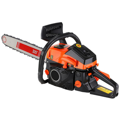 68CC Gasoline Chainsaw 6000W Petrol Chainsaw 20 Inch 2-Stroke Heavy Duty Wood Cutting Chain Saw for Tree Felling, Logging and Forestry Work