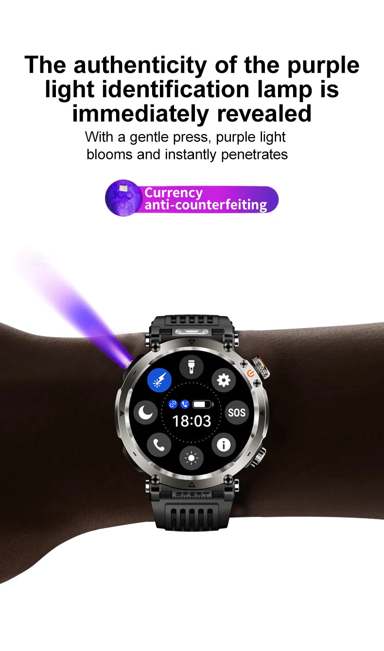HT30 Smart Watch 2026 New Fashion Luxury 5ATM Waterproof GPS Compass AMOLED Display 366x366 Outdoor Sport Heart Rate Monitor IP6