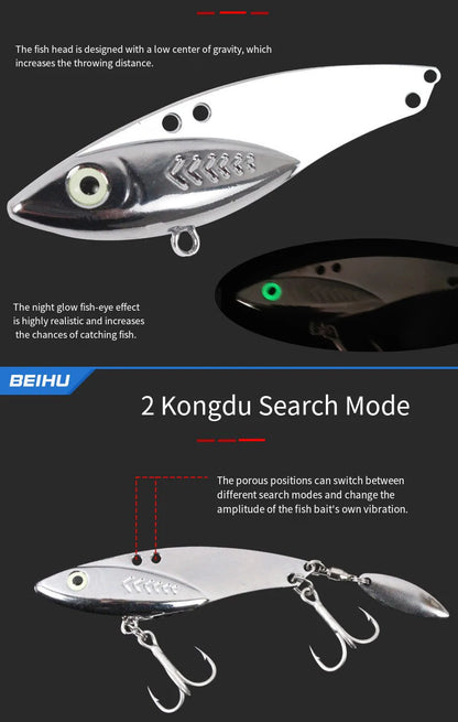 Fishing Lure 5g-30g Freshwater Saltwater Long Cast VIB Lure Zinc Alloy Metal Fish VIB Bait