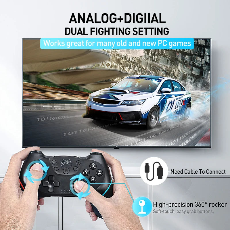Wireless Bluetooth for Nintendo Switch & OLED Lite PC Controller Gamepad Joystick Control Computer Game Pad Mando Command Gaming