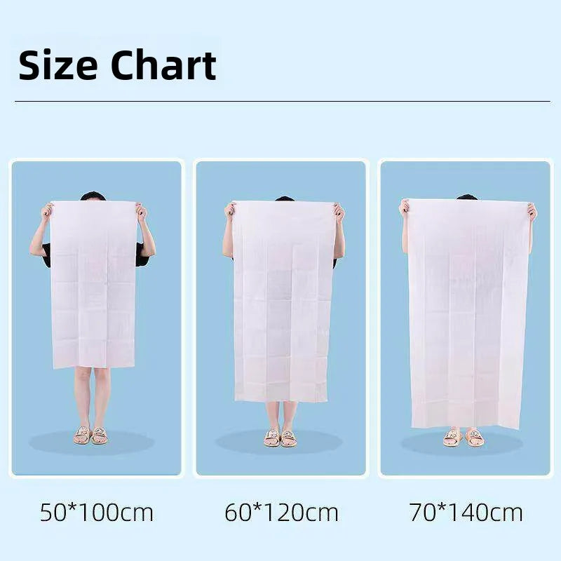 Thickened Large Size Disposable Towel for Face Washing Beauty Salon Foot Bath Towel Soft Absorbent Single Layer Plant Fiber