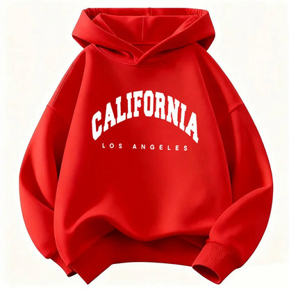 California Los Angeles Letter Printed Sweatshirt Kids Cat Children's Hoodie Fashion Hoody Casual Hoodies for Boys Girls Clothes