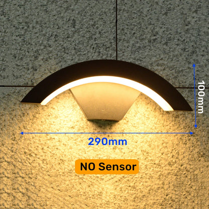 Khelsse Utomhusvägglampa LED IP65 – PIR Rörelsesensor 12/24/30/36W 150lm/W Varmvit Neutralvit Kallvit Aluminium 2år Garanti