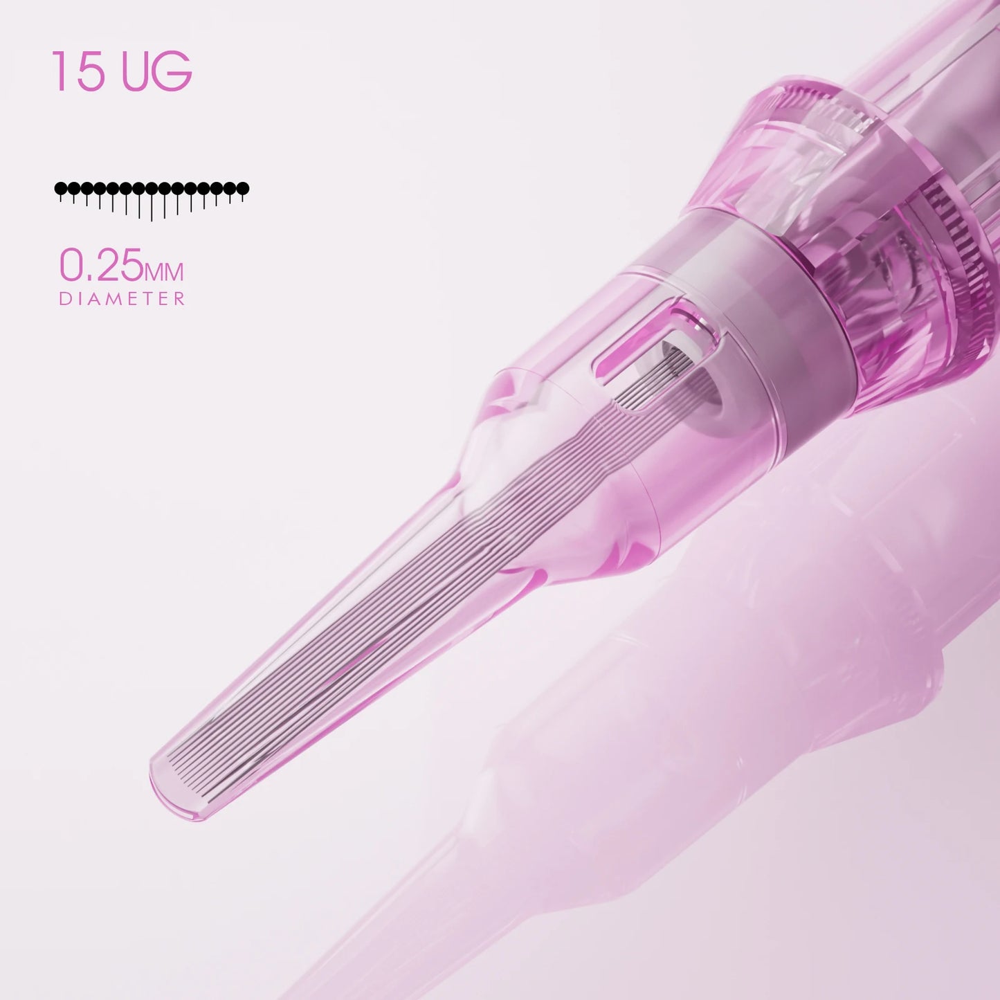 Biomaser PMU Tattoo Cartridge Needle 10pcs Sterilized RL Tattoo Needle for Eyebrow Eyeline Lips Makeup Tattoo Machine Supplies