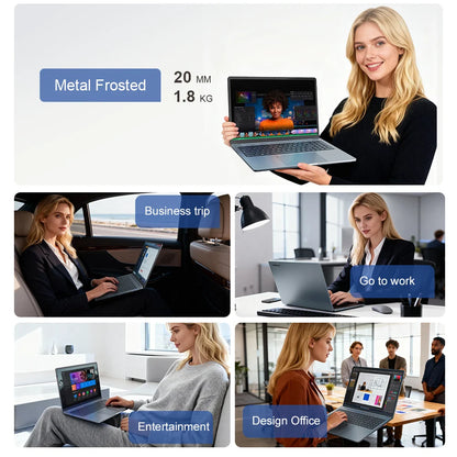 Ninkear Laptop 16 Inch 2.5K 120Hz Display, Intel Core Ultra 5 125H AI Laptop, 16GB DDR5 RAM 1TB SSD, WiFi 6 Bluetooth 5.2, Backlit Keyboard Fingerprint, Professional Laptop for Work Creation
