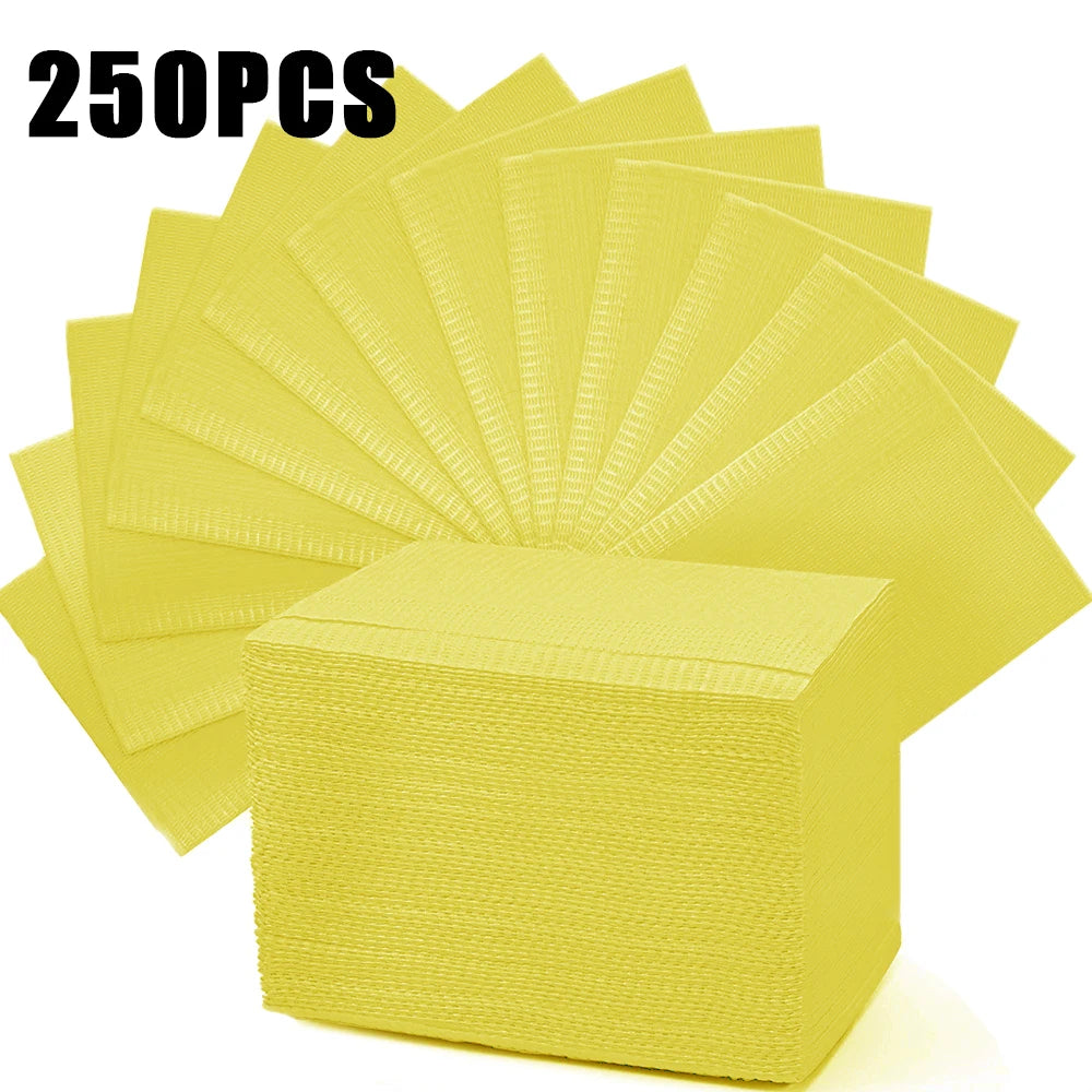 250/125/10pcs Tattoo Clean Pad Disposable Colorful Dental Bibs Tattoo Table Covers Cleaning Wipes Napkin Tattoo Accessories