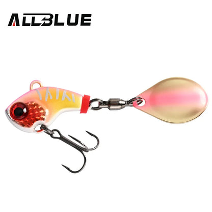 ALLBLUE CYCLONE Tail Spinner Metal Vib Shad Casting Shore Jig Vibration Jigging Blade Spoon Fishing Lure Artificial Bait Tackle