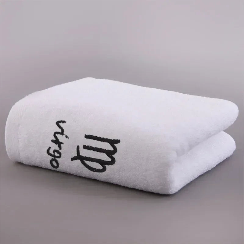 12 Constellation Letters Towel Embroidery Cotton Absorbent Quick Dry Lovers Gift Thickened Sport Soft fashion Face Towel 35x75cm