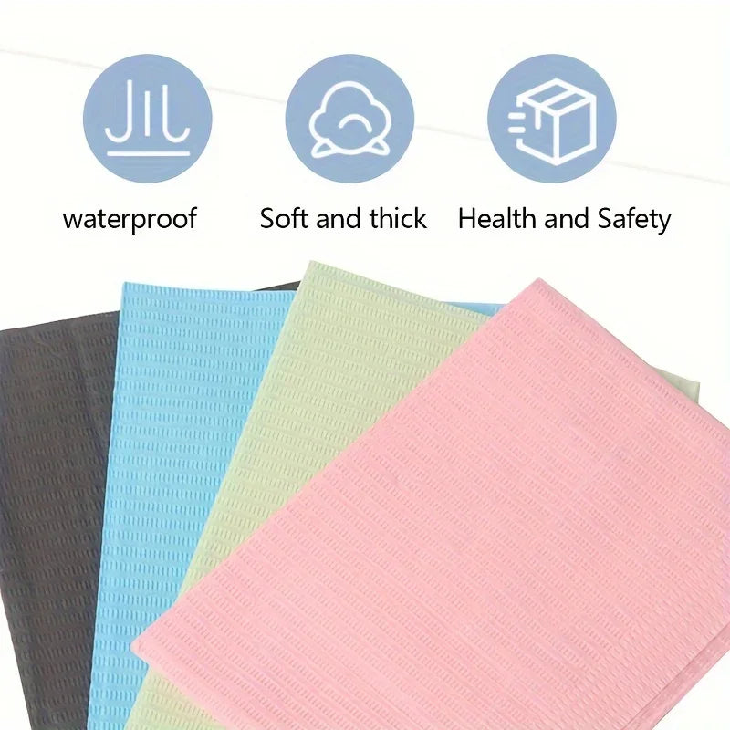 125/50/25Pcs Black One-time Tattoo Cleaning Wipes Pad Disposable Dental Piercing Bibs Waterproof Sheets Paper Tattoo Accessories