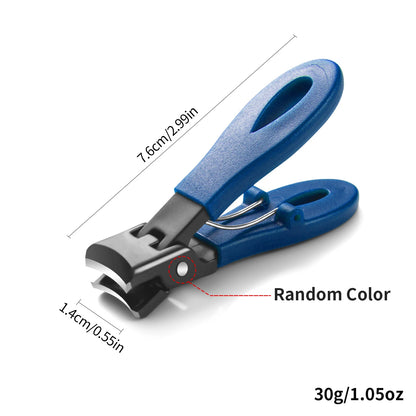 Large Jaw 8mm Openning Nail Clipper Thick Hard Special Nail Cutter Stainless Steel Manicure Tools Toe Cutter Trimmer Anti-Splash