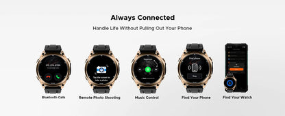 DOOGEE Anywise W1 AI Smart Watch GPS 1.43" AMOLED Display 24Hrs Health Monitoring 5ATM Water Resistance Waterproof Sport Watch