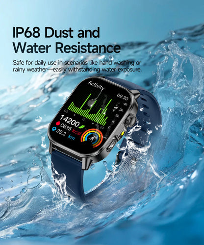 Nursing Grade New ECG+PPG Healthy Diagnose Smart Watch Men Body Analysis Blood Pressure Lipid Uric Acid NFC Health Tracker Watc