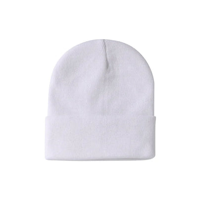 Anpassningsbar Stickad Mössa Brodyr Tryck – 25 Färger Akryl Unisex Vinter Volymrabatt 1–30+ Mössor Med/Utan Logotyp Profilkläder