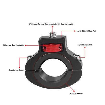 For Insta 360 X5 X4 X3 GO 3S Motorcycle Bicycle Clip Bracket for GoPro 13 12 11 DJI Action 6 Bike Selfie Stick Camera Accessory