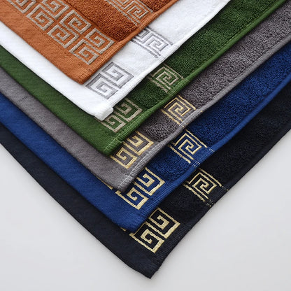 1/5/10pcs Black Cotton Towels Cover 34x74cm/70x140cm Embroidered Hotel Quality Bath Towel for Adults Christmas Gift Face Towels
