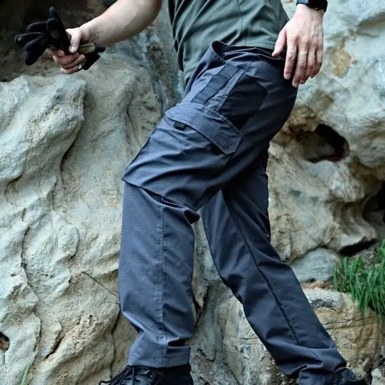 New Tactical Work Pants Men Outdoor Cargo Trousers Multi-pocket Waterproof Pant Autumn Spring Outdoor Workwear Hiking Trousers
