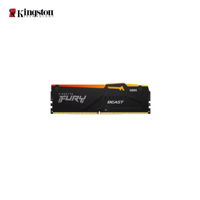 Kingston FURY DDR5 RGB RAM BEAST Desktop Memory 8GB 16GB 32GB Gaming UDIMM Memoria 5200MHZ 560MHZ High Performance Rgb Memory