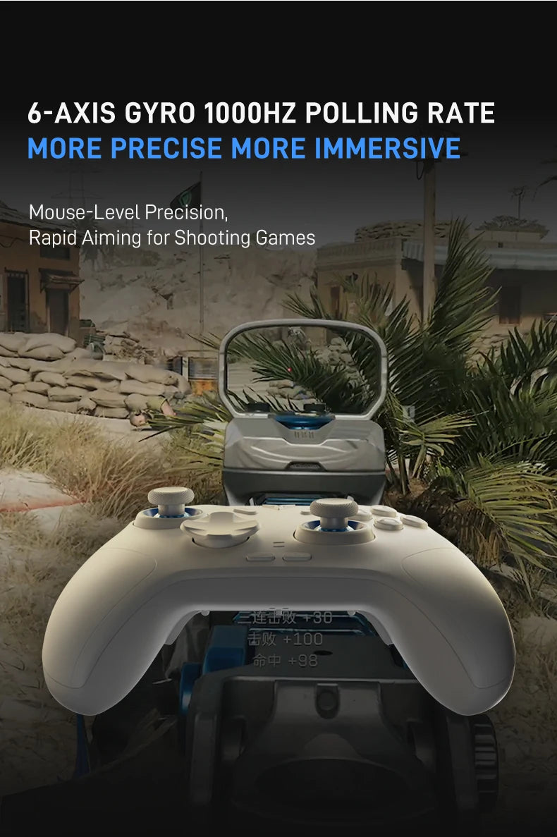 Flydigi Direwolf 4 Wireless Gamepad Controller Wired Gaming Console Support PC /Switch/Phone/Tablet Computer Video Gaming Player