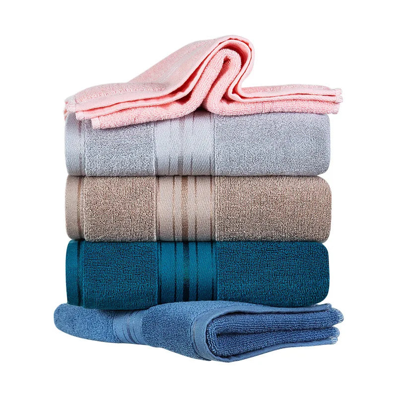 1/2/6pcs Bamboo Fiber Towel Set Luxury Thick Bath Towels & Face Towels for Adults 34x74cm/70x140cm Home Bathroom Accessories