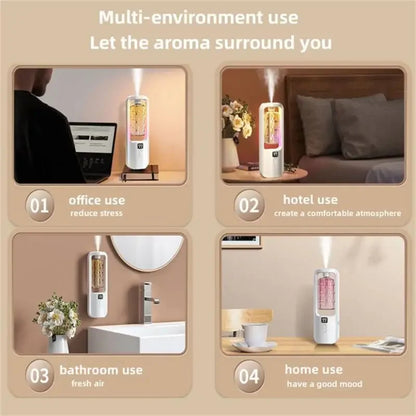 Portable Diffuser Automatic Electric Charge Aroma Machine with Essential Oils Fragrance Spray Wall-mounted Deodorization Toilet