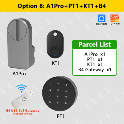 CDOK A1Pro Tuya Bluetooth Smart Lock Is Installed on the Traditional Door Lock Manual Knob to Achieve Smart Unlocking