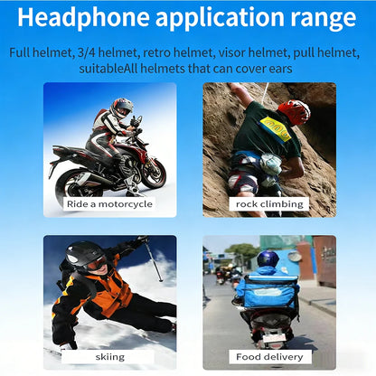BT5.0 Motorcycle Helmet Headset BT11 Wireless Riding Headphone Anti-interference Motorbike Handsfree Waterproof Stereo Speaker