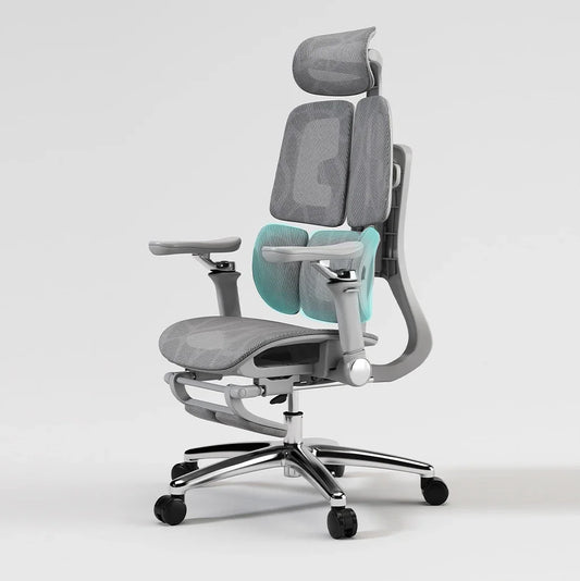 Ergonomisk lyftbar kontorsstol med svankstöd