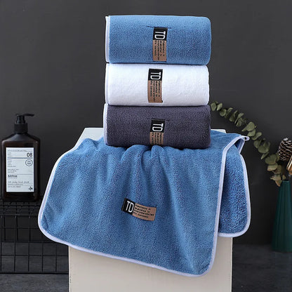 6pcs Thickened Microfiber Towel Set, 40x80cm/15.7"x31.5" Towel, Absorbent Quick-Drying Suitable for Family Fitness and Travel
