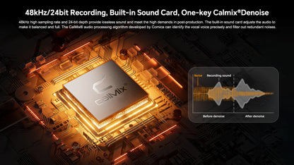 COMICA D10 PRO RGB Cardioid USB/XLR Dynamic Wireless Microphone Gaming Mic Voice Noise Reduction for Streaming Interview Podcast