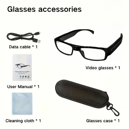Camera Glasses Sports Action 1080P HD Video Recording Photos Taking for Cycling Outdoor Activities Action Glasses Camera