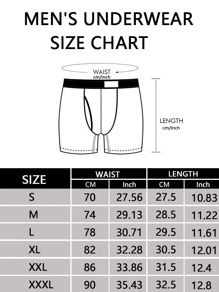 Herr Boxershorts 3-pack Flame – Andningsbara Mjuka Stretch, S–XXXL