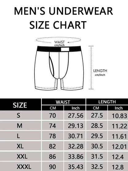 Herr Boxershorts 3-pack Flame – Andningsbara Mjuka Stretch, S–XXXL