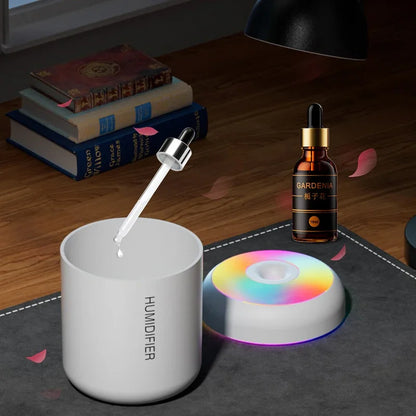 Mini luftfuktare USB elektrisk 180 ml aromadiffusor för hem och bil