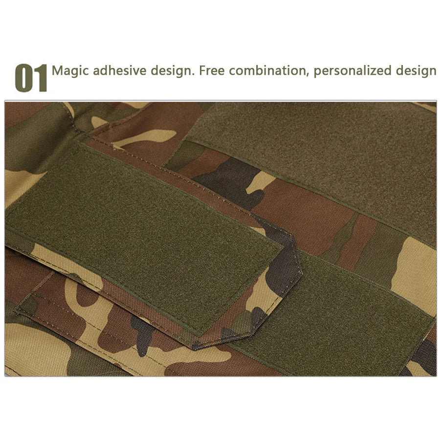 Quick detachable training, outdoor CS vest, wilderness exploration equipment, training suit, vest